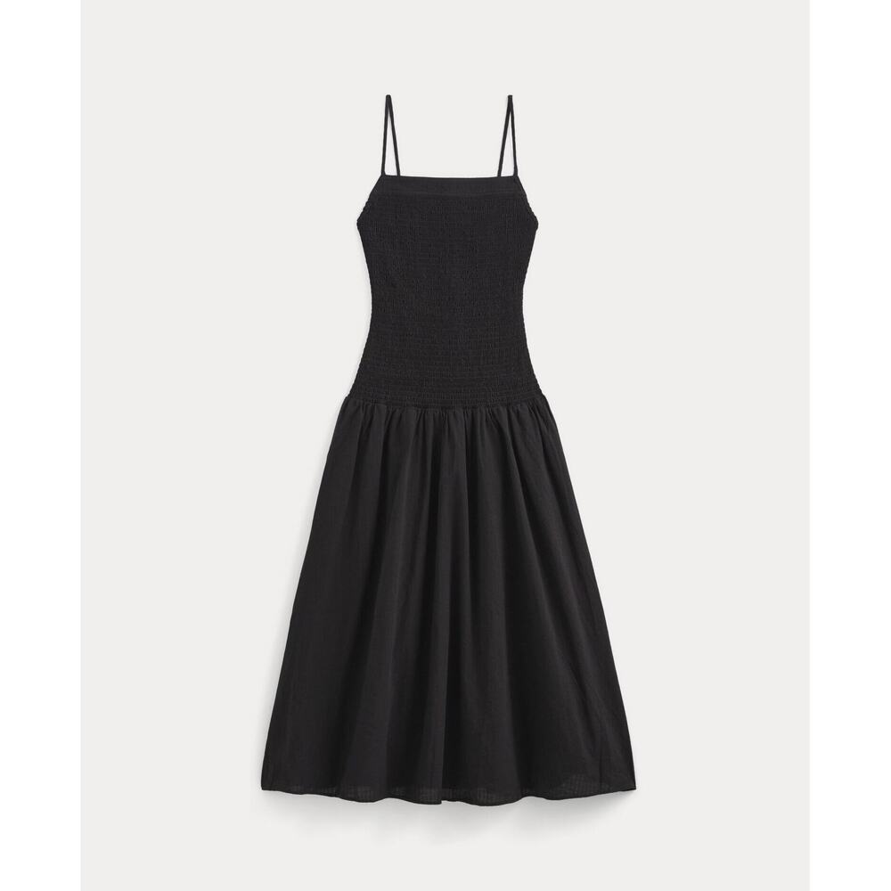 Everlane Women's Gauze Open-Back Dress in Black, Size Small, Cotton